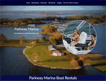 Tablet Screenshot of parkwaymarina.com